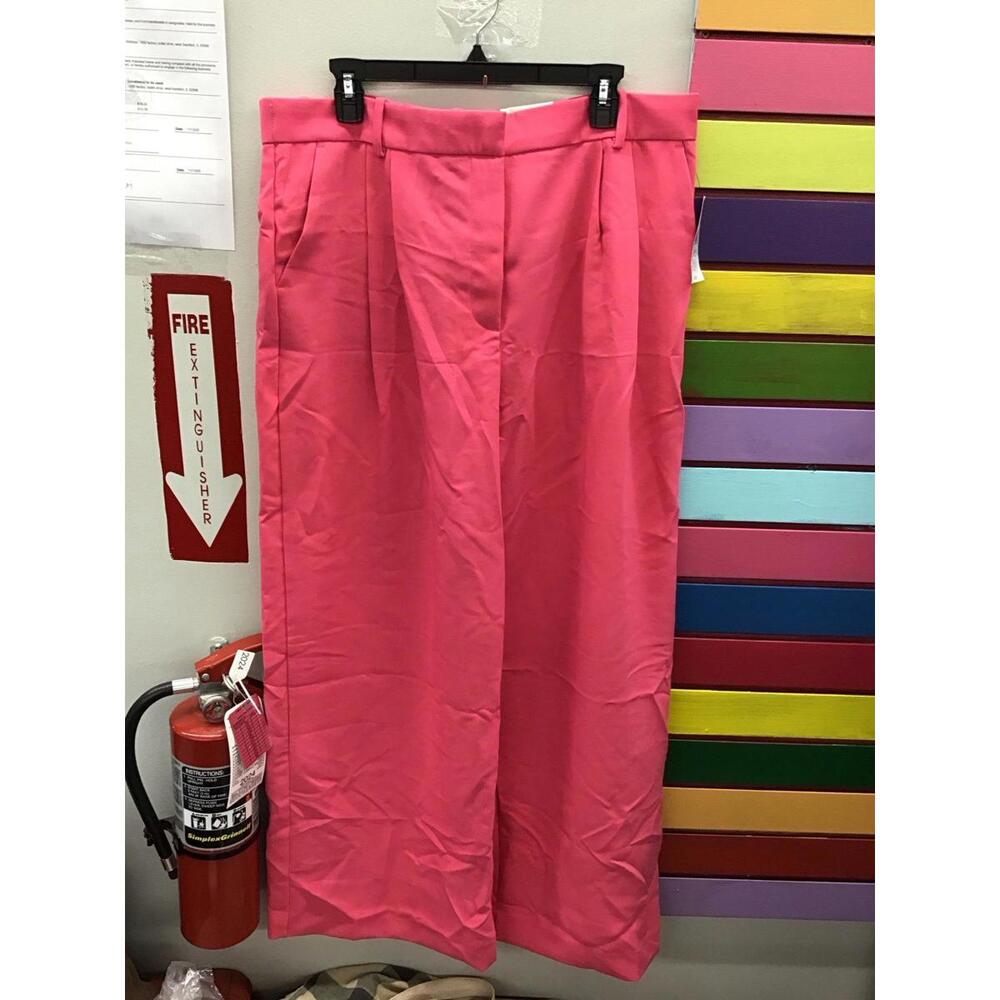 By & by high rise wide leg pants lipstick pink size 18 new from JCPenney
